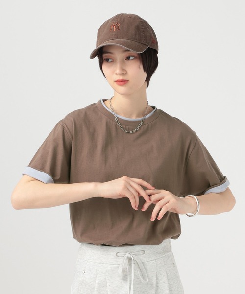 BAYFLOW（ベイフロー）の「ターンバックスリーブＴシャツ（Tシャツ/カットソー・レディース・ブラウン/グレー/チャコール・FREE）」の3枚目の写真