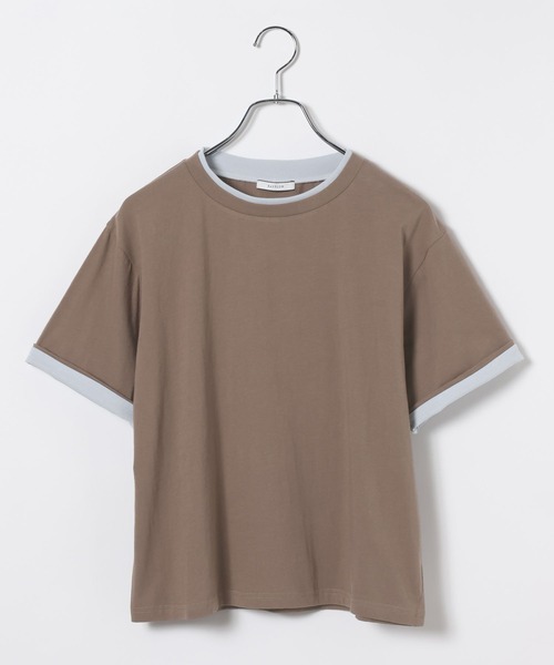 BAYFLOW（ベイフロー）の「ターンバックスリーブＴシャツ（Tシャツ/カットソー・レディース・ブラウン/グレー/チャコール・FREE）」の18枚目の写真