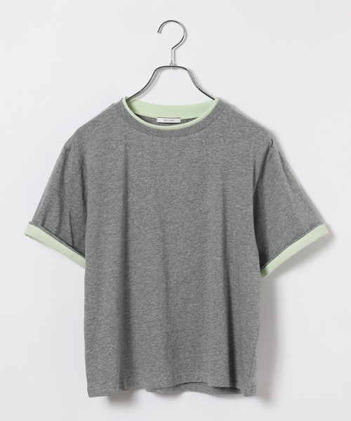 BAYFLOW（ベイフロー）の「ターンバックスリーブＴシャツ（Tシャツ/カットソー・レディース・ブラウン/グレー/チャコール・FREE）」の17枚目の写真