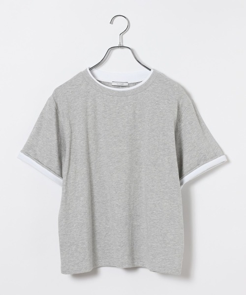 BAYFLOW（ベイフロー）の「ターンバックスリーブＴシャツ（Tシャツ/カットソー・レディース・ブラウン/グレー/チャコール・FREE）」の16枚目の写真
