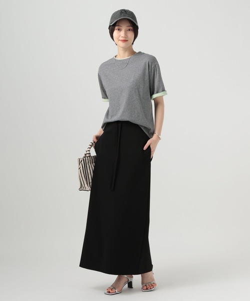 BAYFLOW（ベイフロー）の「ターンバックスリーブＴシャツ（Tシャツ/カットソー・レディース・ブラウン/グレー/チャコール・FREE）」の8枚目の写真