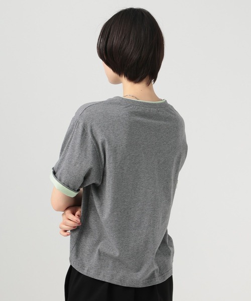 BAYFLOW（ベイフロー）の「ターンバックスリーブＴシャツ（Tシャツ/カットソー・レディース・ブラウン/グレー/チャコール・FREE）」の10枚目の写真