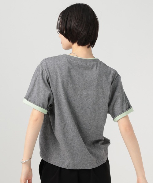 BAYFLOW（ベイフロー）の「ターンバックスリーブＴシャツ（Tシャツ/カットソー・レディース・ブラウン/グレー/チャコール・FREE）」の11枚目の写真