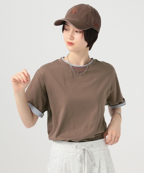 BAYFLOW（ベイフロー）の「ターンバックスリーブＴシャツ（Tシャツ/カットソー・レディース・ブラウン/グレー/チャコール・FREE）」の14枚目の写真