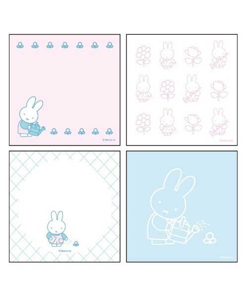 Miffy（ ミッフィー）の「ミッフィー メモパッド・スクエア（flower） GF（手帳/メモ帳・レディース・マルチ・FREE）」の2枚目の写真