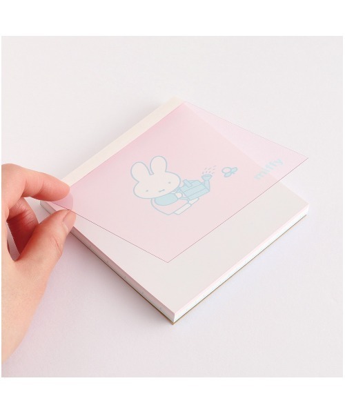 Miffy（ ミッフィー）の「ミッフィー メモパッド・スクエア（flower） GF（手帳/メモ帳・レディース・マルチ・FREE）」の3枚目の写真