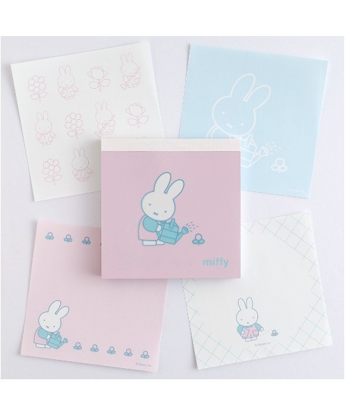 Miffy（ ミッフィー）の「ミッフィー メモパッド・スクエア（flower） GF（手帳/メモ帳・レディース・マルチ・FREE）」の5枚目の写真