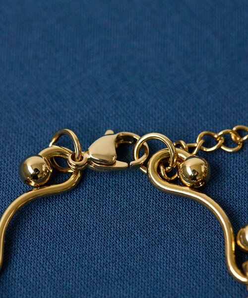 ear PAPILLONNER(イアパピヨネ)の「《金属アレルギー対応/ステンレス》デザインチェーンブレスレット(ブレスレット・レディース・シルバー/ゴールド・FREE)」の6枚目の写真