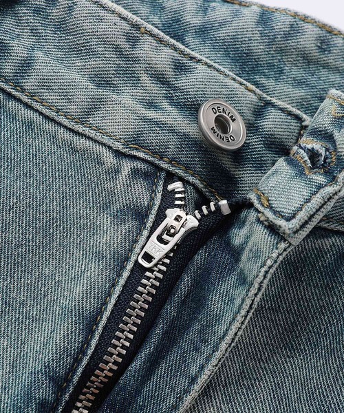 HOOK(フック)の「HOOK ダメージデニムハーフパンツ (SS)(デニムパンツ・メンズ・ブルー/ブラック・M/S/L)」の14枚目の写真