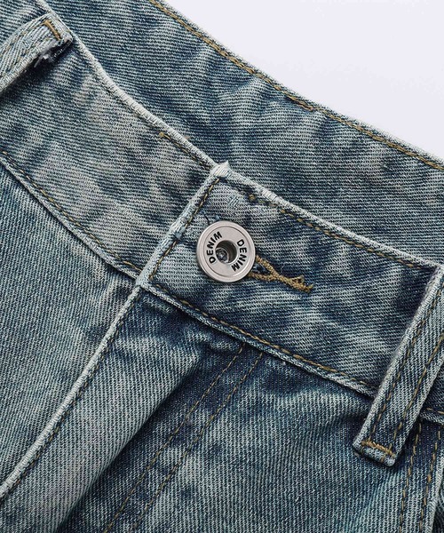 HOOK(フック)の「HOOK ダメージデニムハーフパンツ (SS)(デニムパンツ・メンズ・ブルー/ブラック・M/S/L)」の15枚目の写真