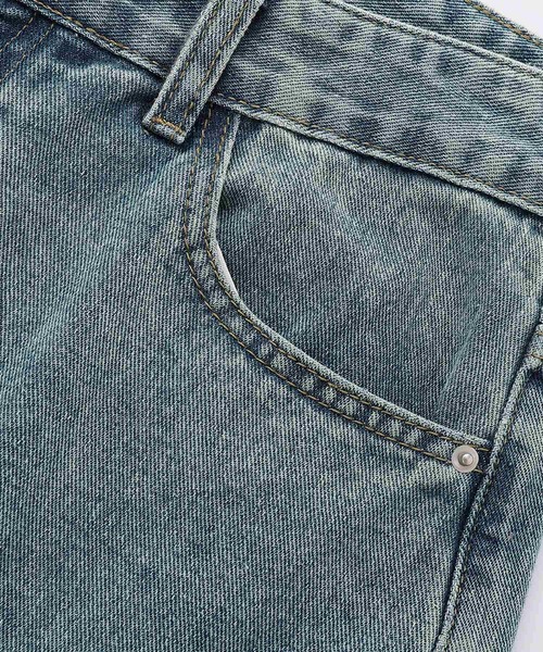 HOOK(フック)の「HOOK ダメージデニムハーフパンツ (SS)(デニムパンツ・メンズ・ブルー/ブラック・M/S/L)」の16枚目の写真