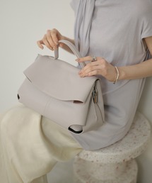 LAULEN（ローレン）の「curve flap 2way handbag / カーブフラップ 2wayハンドバッグ（ハンドバッグ）」