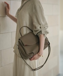 LAULEN | curve flap 2way handbag / カーブフラップ 2wayハンドバッグ(ハンドバッグ)