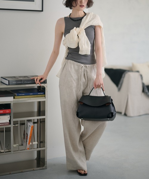 LAULEN(ローレン)の「curve flap 2way handbag / カーブフラップ 2wayハンドバッグ(ハンドバッグ・レディース・アイボリー/ブルー/ブラウン/モカ/グレー/ブラック・FREE)」の15枚目の写真