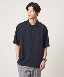 【WEB限定】JUST fit ソフトドレープ ボックスシルエット 半袖 シャツ