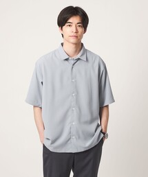 green label relaxing | 【WEB限定】JUST fit ソフトドレープ ボックスシルエット 半袖 シャツ(シャツ/ブラウス)