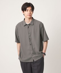 green label relaxing | 【WEB限定】JUST fit ソフトドレープ ボックスシルエット 半袖 シャツ(シャツ/ブラウス)