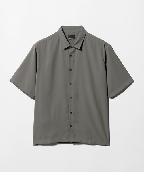 green label relaxing(グリーンレーベルリラクシング)の「【WEB限定】JUST fit ソフトドレープ ボックスシルエット 半袖 シャツ(シャツ/ブラウス・メンズ・ライトグレー/ダークグレー/ネイビー/オフホワイト・M/L/XL/S)」の18枚目の写真