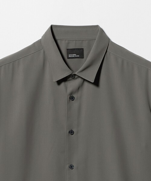 green label relaxing(グリーンレーベルリラクシング)の「【WEB限定】JUST fit ソフトドレープ ボックスシルエット 半袖 シャツ(シャツ/ブラウス・メンズ・ライトグレー/ダークグレー/ネイビー/オフホワイト・M/L/XL/S)」の19枚目の写真