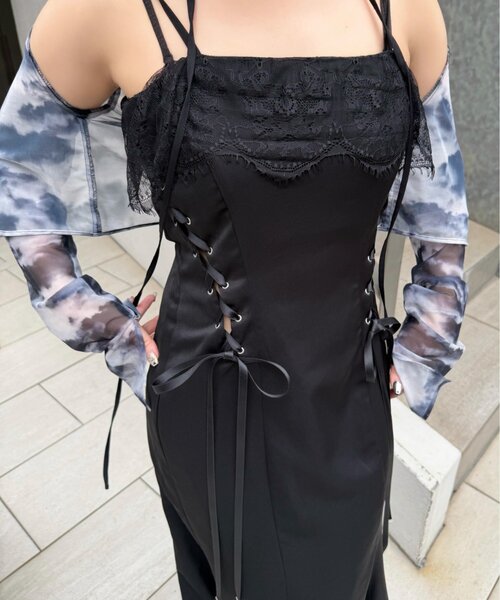 Mavie..7(メヴィセットゥ)の「【Mavie..7】《S,Mサイズ展開》サイドレースUPジャンスカ(ワンピース・レディース・その他1/ブラック・SMALL/MEDIUM)」の20枚目の写真