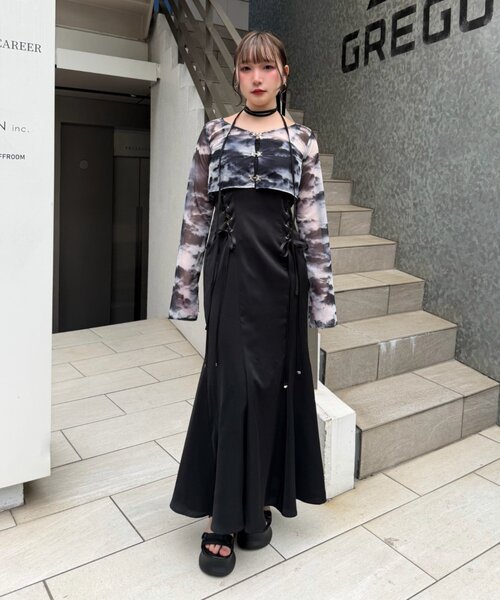 Mavie..7(メヴィセットゥ)の「【Mavie..7】《S,Mサイズ展開》サイドレースUPジャンスカ(ワンピース・レディース・その他1/ブラック・SMALL/MEDIUM)」の21枚目の写真