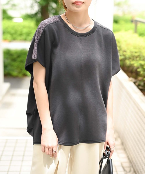 ラメ切替ソフトプルオーバー