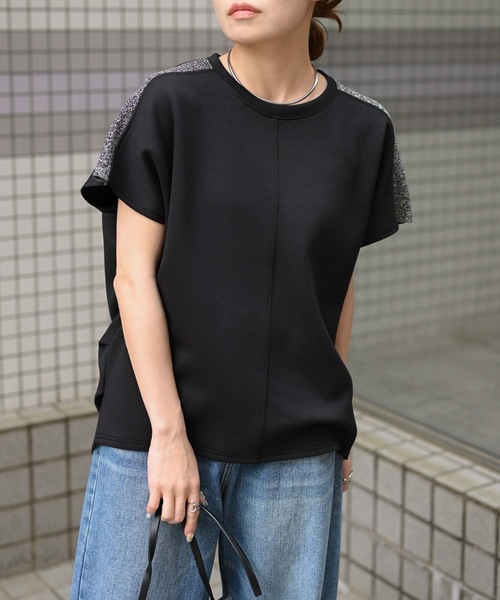 ラメ切替ソフトプルオーバー