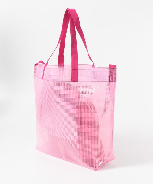 URBAN RESEARCH Sonny Label(アーバンリサーチサニーレーベル)の「ポーチ付ビッグプールバッグ(トートバッグ・レディース・ピンク/ミント/クリア・ONE)」の13枚目の写真