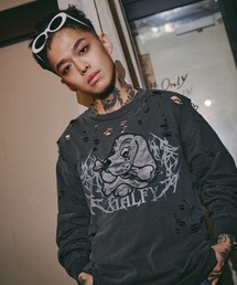 【GALFY】大ダメージロンTEE / 【ガルフィー】大ダメージ長袖Tシャツ