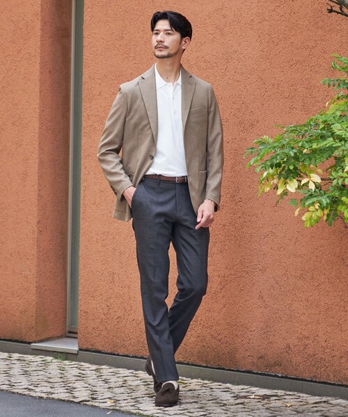 SHIPS（シップス）の「SHIPS:〈FUNCTION〉MADE IN JAPAN ライト メッシュ ジャケット（テーラードジャケット・メンズ・ライトブラウン・MEDIUM/LARGE）」の3枚目の写真