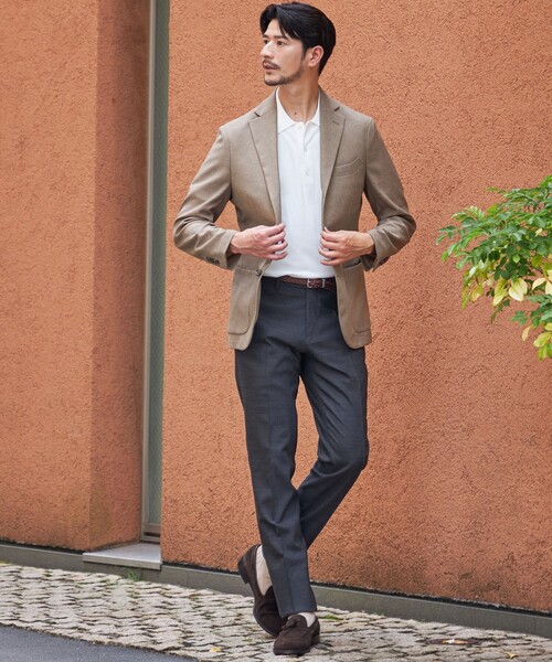 SHIPS（シップス）の「SHIPS:〈FUNCTION〉MADE IN JAPAN ライト メッシュ ジャケット（テーラードジャケット・メンズ・ライトブラウン・MEDIUM/LARGE）」の4枚目の写真