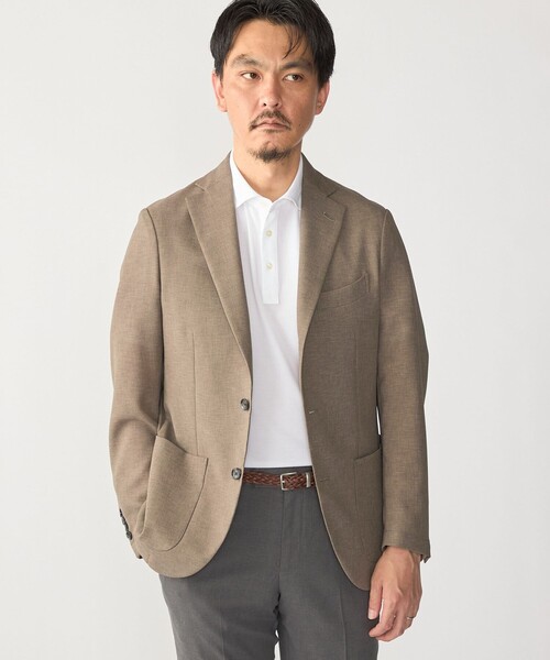 SHIPS（シップス）の「SHIPS:〈FUNCTION〉MADE IN JAPAN ライト メッシュ ジャケット（テーラードジャケット・メンズ・ライトブラウン・MEDIUM/LARGE）」の5枚目の写真