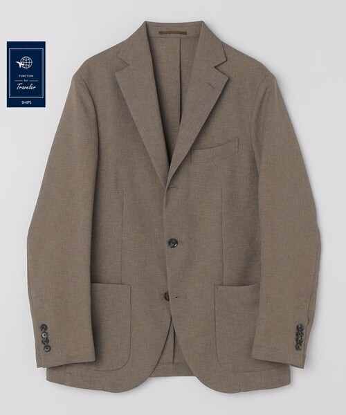SHIPS（シップス）の「SHIPS:〈FUNCTION〉MADE IN JAPAN ライト メッシュ ジャケット（テーラードジャケット・メンズ・ライトブラウン・MEDIUM/LARGE）」の20枚目の写真