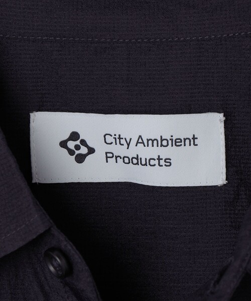 City Ambient Products（シティアンビエントプロダクツ）の「City Ambient Products: Cityform スーパーライト ナイロン リップ ショートスリーブ シャツ（シャツ/ブラウス・メンズ・ブラック/ネイビー・SMALL/MEDIUM/LARGE）」の4枚目の写真