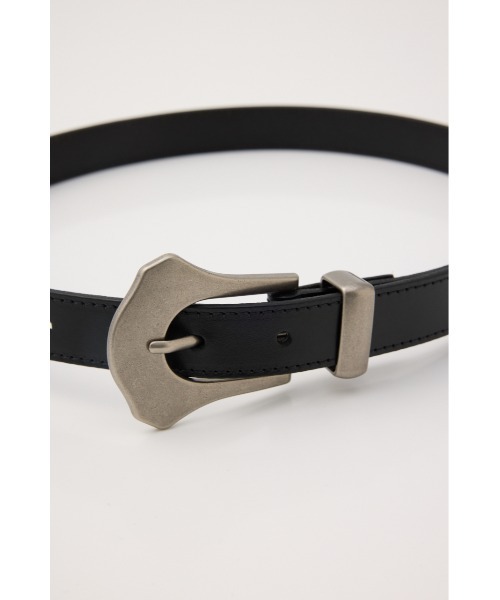MOUSSY(マウジー)の「FLAT METAL BUCKLE ベルト(ベルト・レディース・ブラウン/ブラック・FREE)」の9枚目の写真