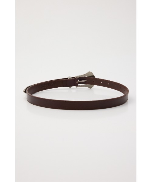 MOUSSY(マウジー)の「FLAT METAL BUCKLE ベルト(ベルト・レディース・ブラウン/ブラック・FREE)」の3枚目の写真