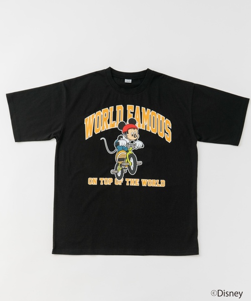 and D. petit main(アンドディープティマイン)の「【親子リンク】【Disney】【DAD】スポーツ半袖Tシャツ(Tシャツ/カットソー・レディース・ブラック/ホワイト・F)」の2枚目の写真