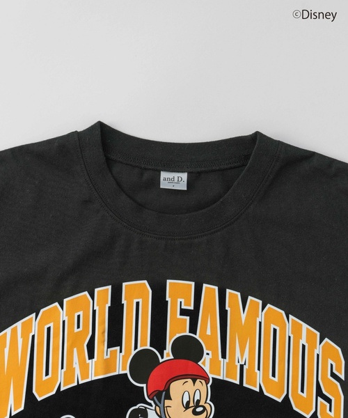 and D. petit main(アンドディープティマイン)の「【親子リンク】【Disney】【DAD】スポーツ半袖Tシャツ(Tシャツ/カットソー・レディース・ブラック/ホワイト・F)」の5枚目の写真