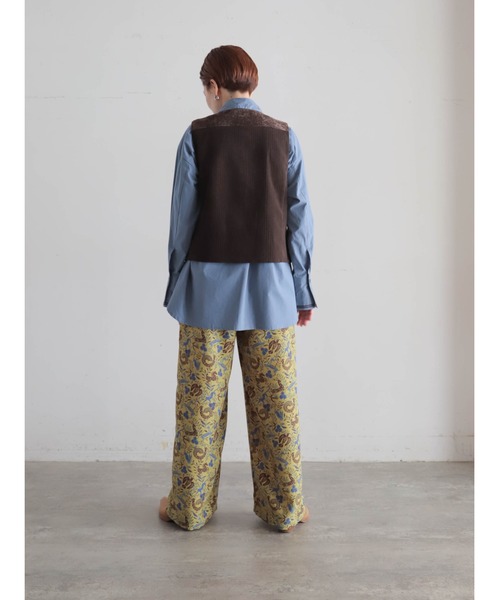 FIL DE FER(フィルデフェール)の「パーツ刺繍コットン ロングシャツ(シャツ/ブラウス・レディース・ブルーグレー/ブラウン・FREE)」の16枚目の写真