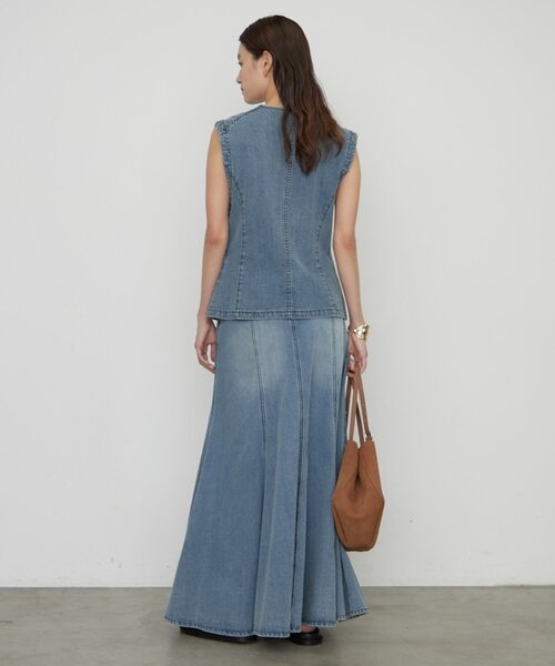 LOUNGEDRESS（ラウンジドレス）の「《セットアップ可》ブルーデニムマーメイドスカート（スカート・レディース・ブルー・SMALL/MEDIUM）」の8枚目の写真