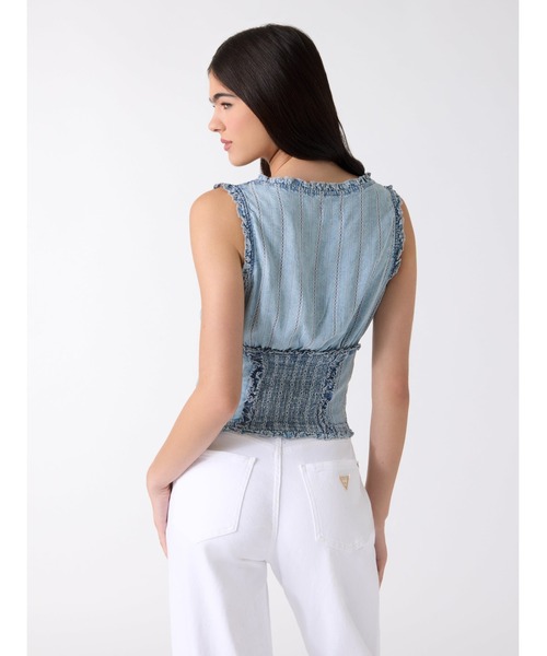 REBECA Top トップス キャミソール タンクトップ デニム | GUESS(ゲス