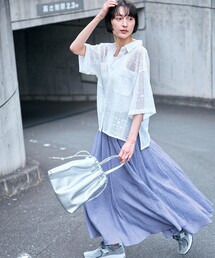 エアーシャンブレースカート