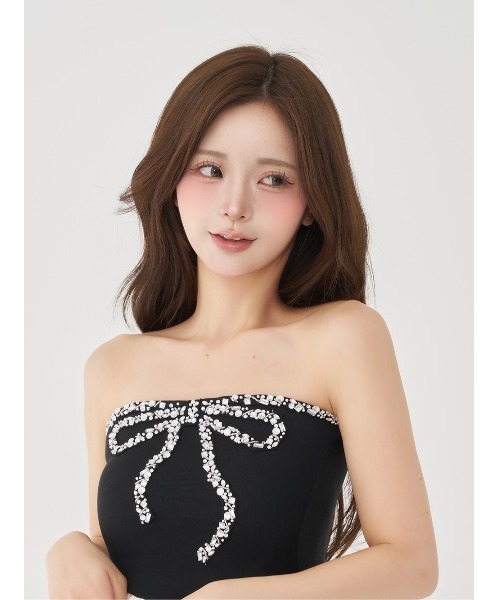 Darich（ダーリッチ）の「リボンビジューバルーンベアチュニック（その他トップス・レディース・ホワイト/ブラック/ミント・FREE）」の11枚目の写真