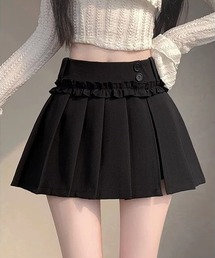 フリルスカパンプリーツキュロットスカート