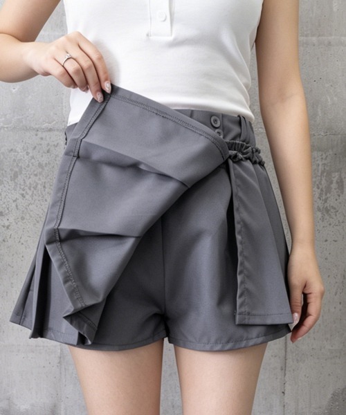 Miniministore(ミニミニストア)の「フリルスカパンプリーツキュロットスカート(スカート・レディース・ダークグレー/ブラック/ホワイト・S/L/M)」の12枚目の写真