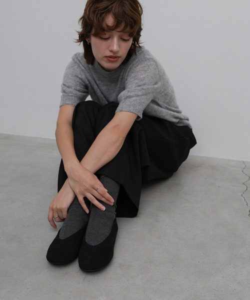 select MOCA(セレクトモカ)の「【4サイズ展開】フェイクスウェードバレエシューズ(バレエシューズ・レディース・ブラック/ダークブラウン・LARGE/MEDIUM/SMALL/X-LARGE)」の18枚目の写真