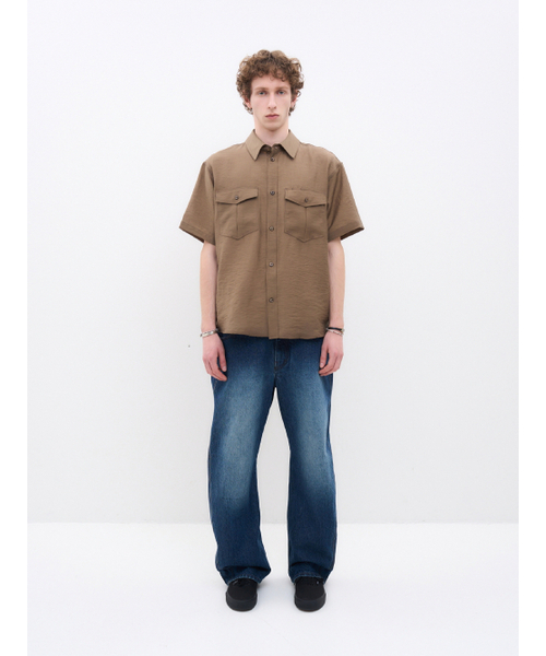AFTERPRAY（アフタープレイ）の「ルナウールブレンドハーフシャツブラウン（シャツ/ブラウス・メンズ・その他・SMALL/MEDIUM/LARGE）」の3枚目の写真