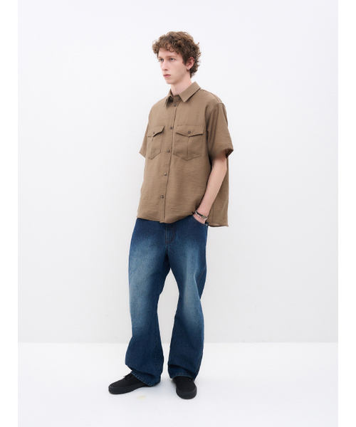 AFTERPRAY（アフタープレイ）の「ルナウールブレンドハーフシャツブラウン（シャツ/ブラウス・メンズ・その他・SMALL/MEDIUM/LARGE）」の4枚目の写真