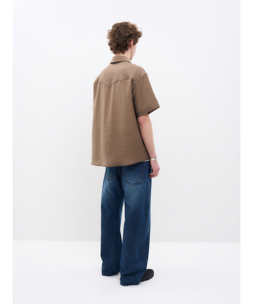 AFTERPRAY（アフタープレイ）の「ルナウールブレンドハーフシャツブラウン（シャツ/ブラウス・メンズ・その他・SMALL/MEDIUM/LARGE）」の5枚目の写真