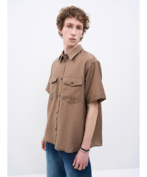 AFTERPRAY（アフタープレイ）の「ルナウールブレンドハーフシャツブラウン（シャツ/ブラウス・メンズ・その他・SMALL/MEDIUM/LARGE）」の6枚目の写真